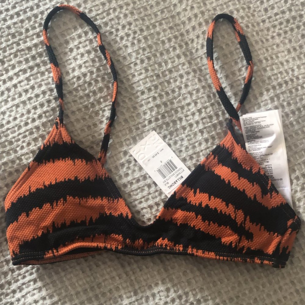 NWT Billabong Tigress Bralette Bikini Top